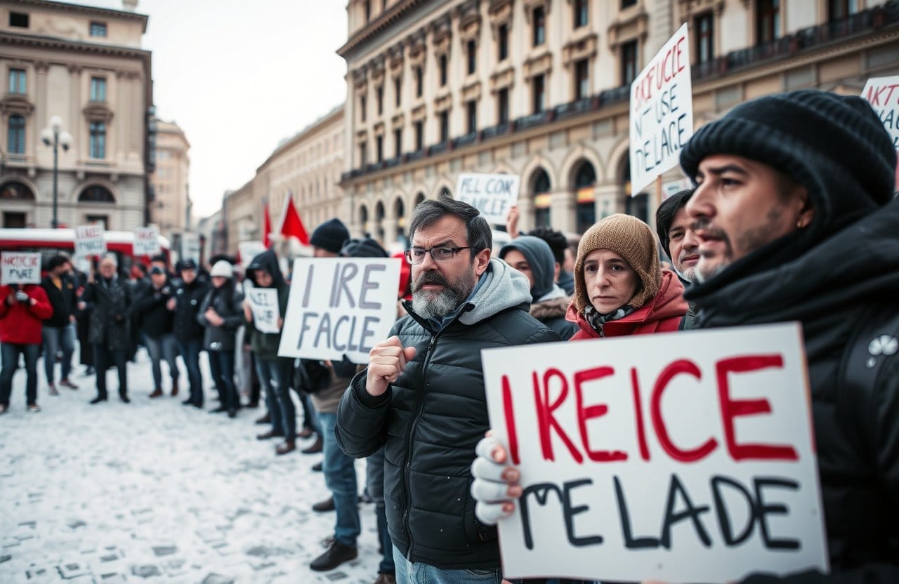 Milan Protesters Demand U.S. ICE Agents Exit Ahead of Winter Olympics